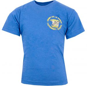 Logo School PE T-Shirt Blue Ashby COFE Primary School