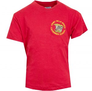 Logo School PE T-Shirt Red Ashby COFE Primary School
